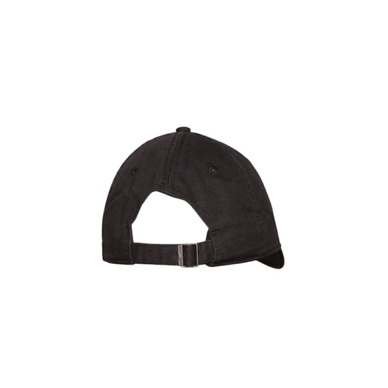 Unisex Black Solid Cap